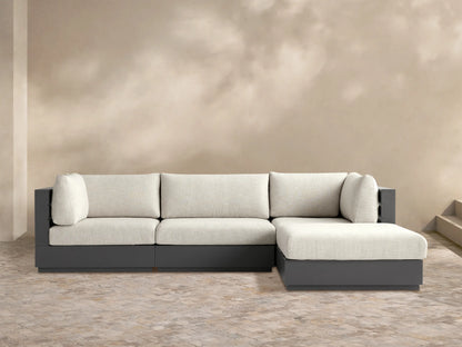 Bal Harbour Outdoor Aluminum Four-Piece Sectional