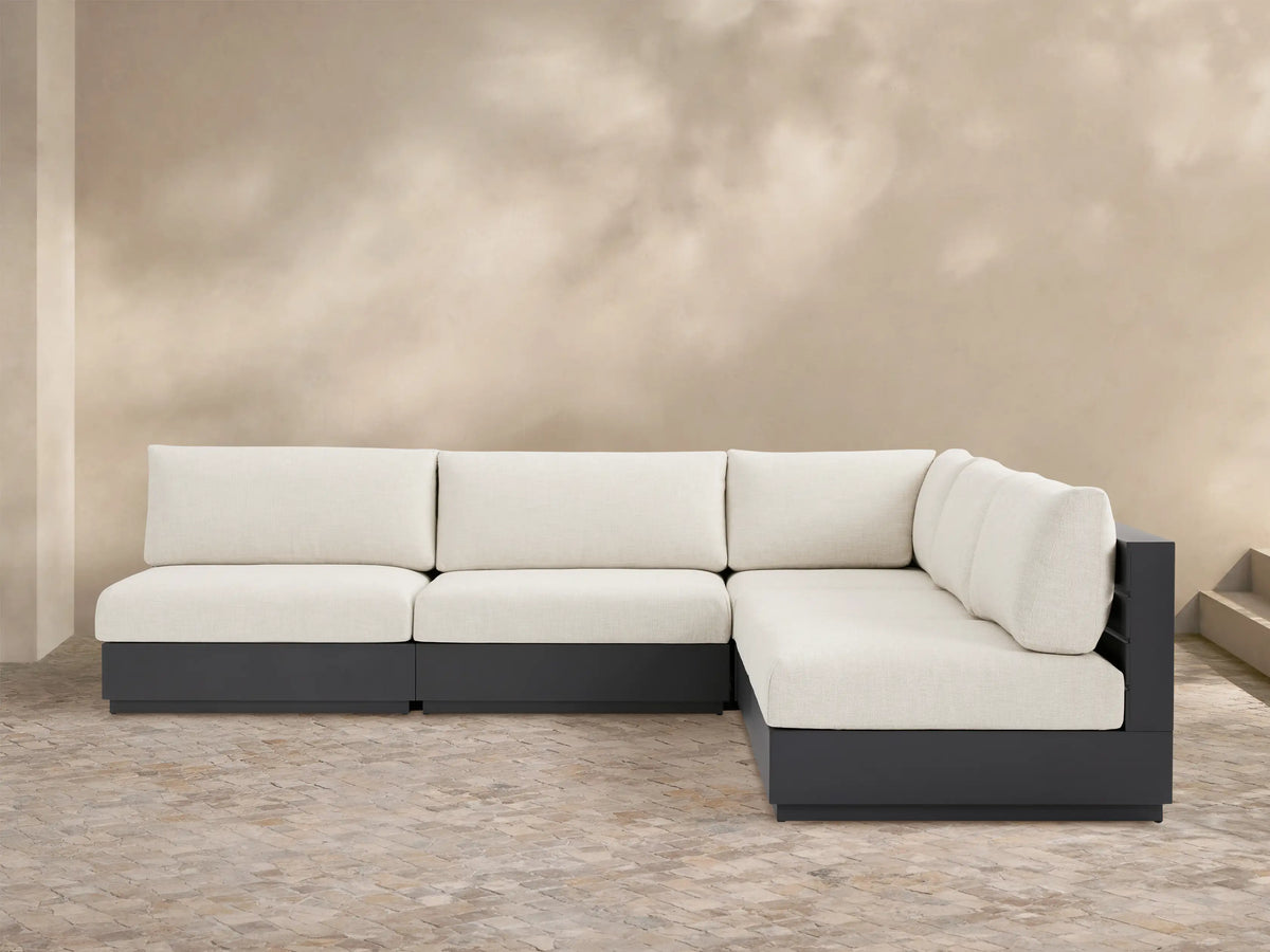 Bal Harbour Outdoor Aluminum Five-Piece Sectional