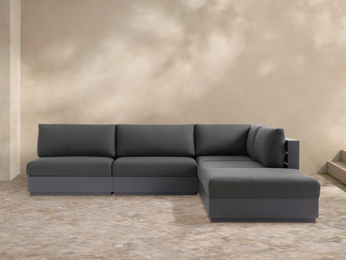 Bal Harbour Outdoor Aluminum Five-Piece Sectional