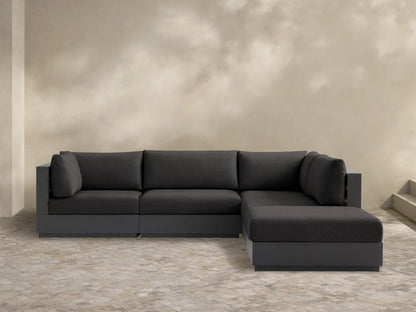 Bal Harbour Outdoor Aluminum Five-Piece Sectional with Ottoman