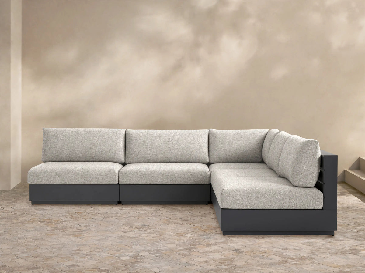 Bal Harbour Outdoor Aluminum Five-Piece Sectional
