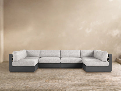Bal Harbour Outdoor Aluminum Six-Piece Sectional
