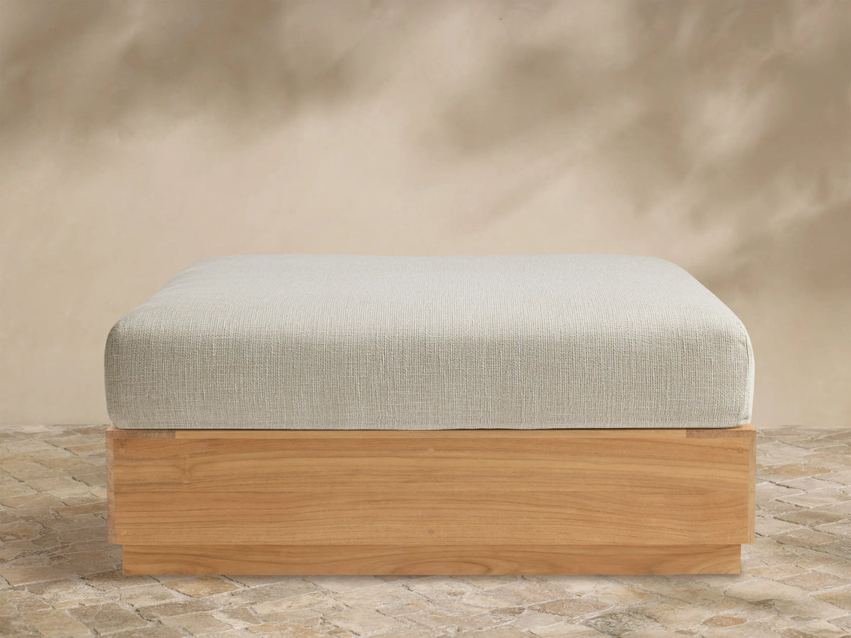 Bal Harbour Outdoor Teak Ottoman