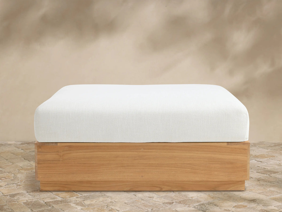 Bal Harbour Outdoor Teak Ottoman