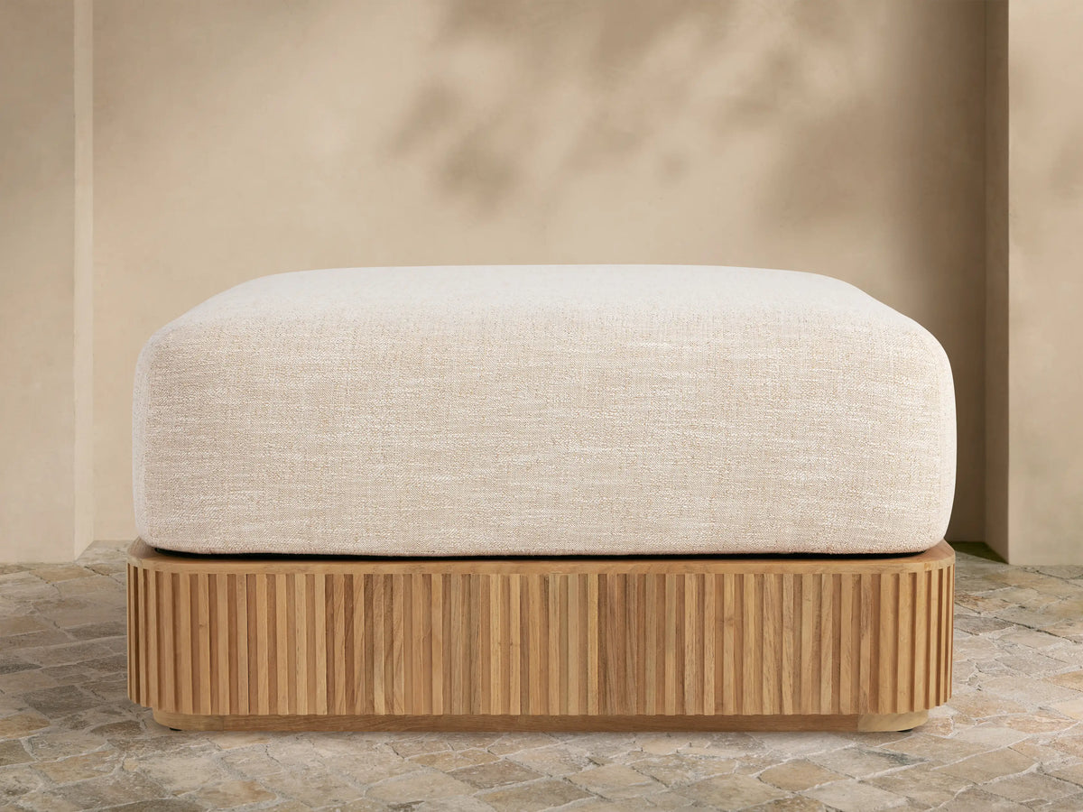 Beaumont Outdoor Teak Ottoman