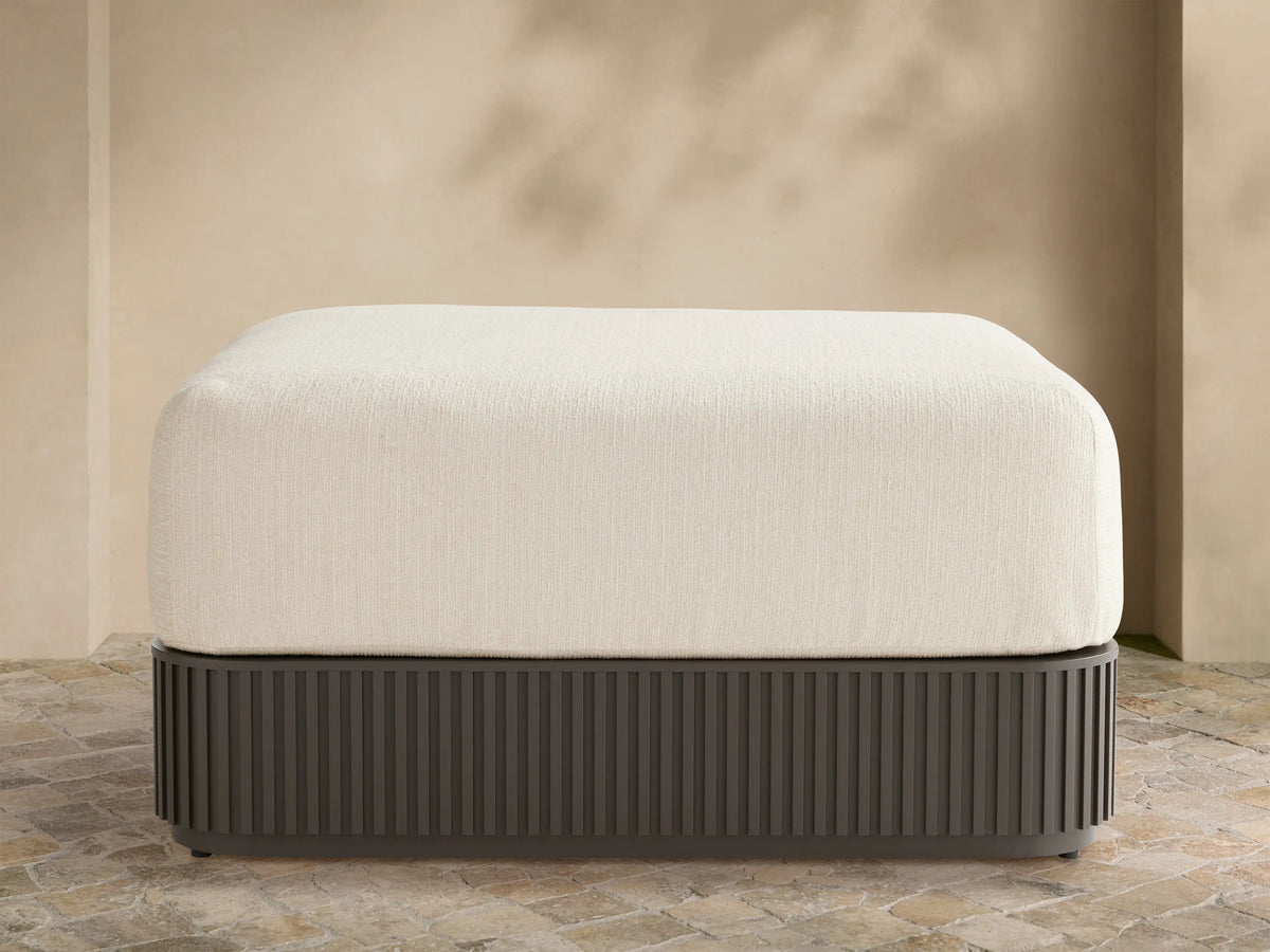 Beaumont Outdoor Aluminum Ottoman