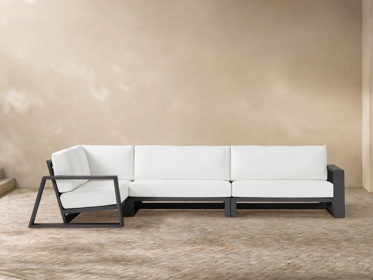 Canyon Outdoor Aluminum Three-Piece Sectional