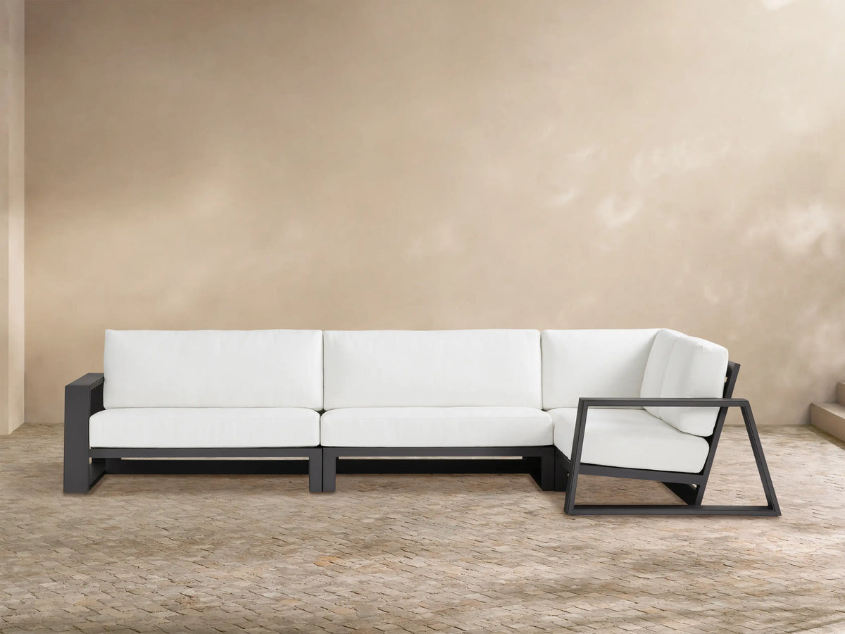Canyon Outdoor Aluminum Three-Piece Sectional