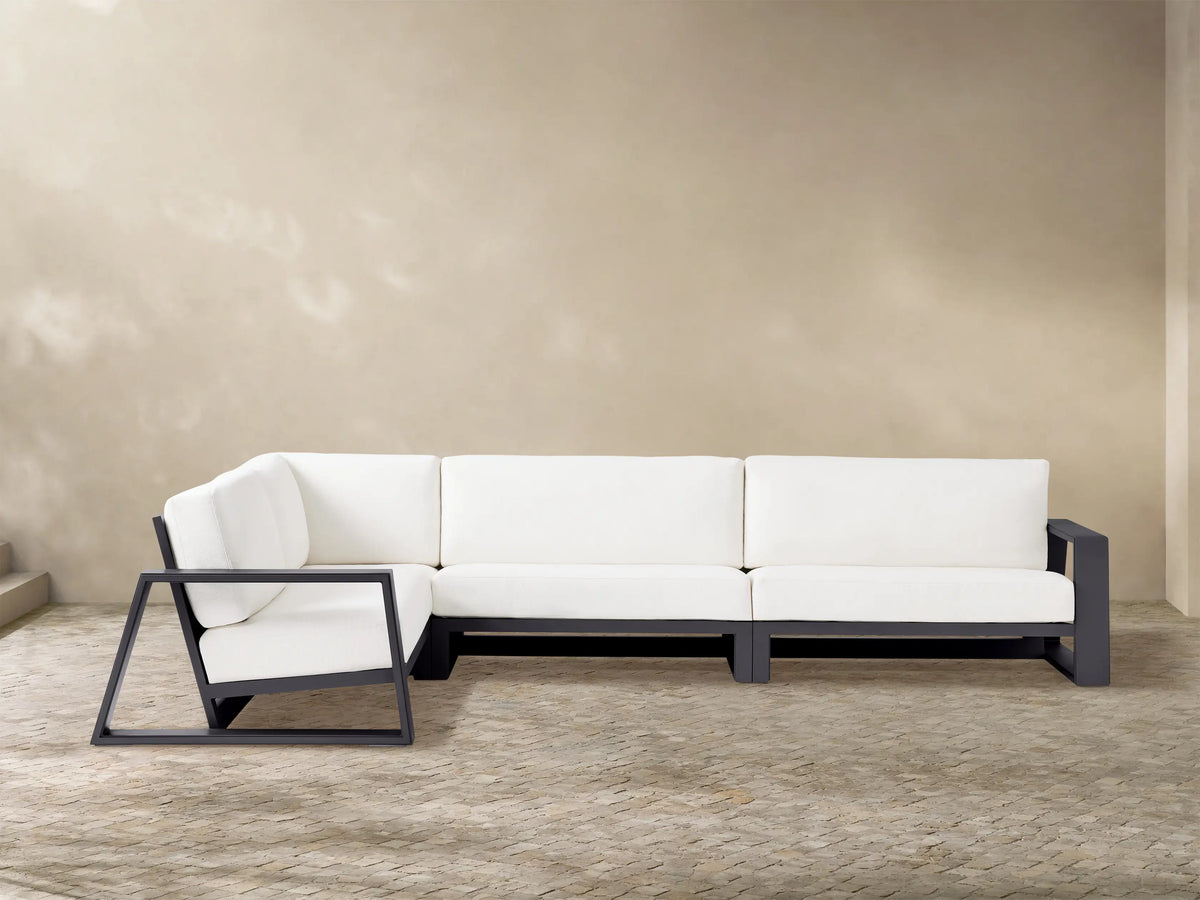 Canyon Outdoor Aluminum Three-Piece Sectional