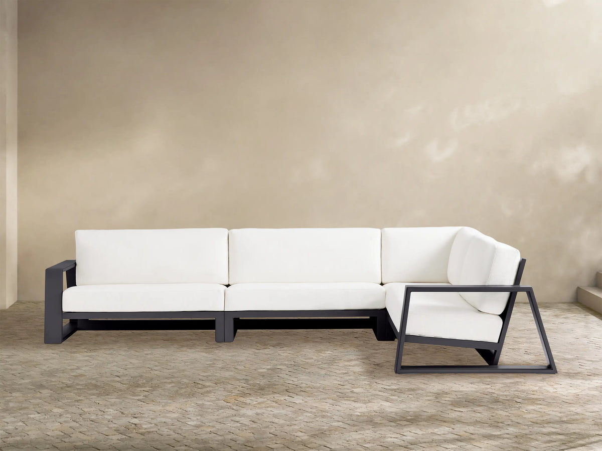 Canyon Outdoor Aluminum Three-Piece Sectional
