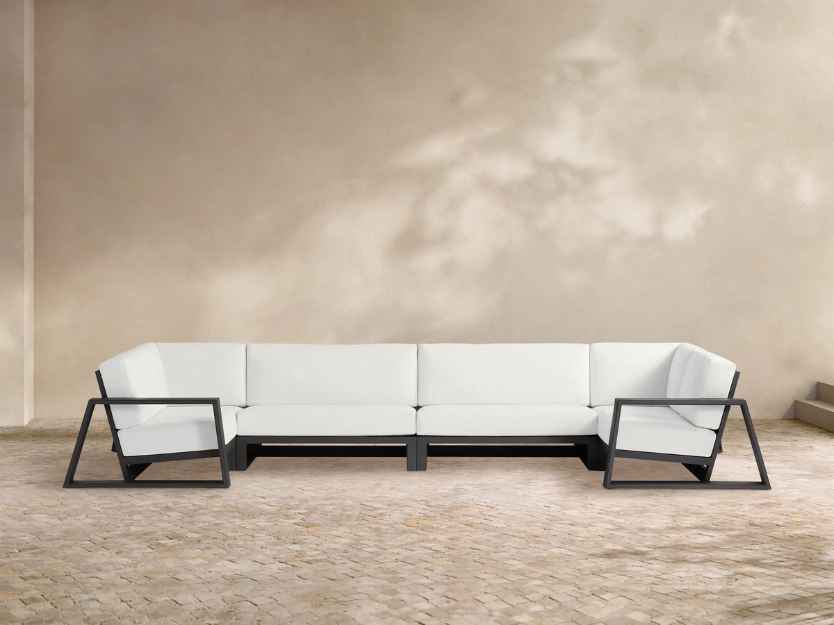 Canyon Outdoor Aluminum Four-Piece Sectional