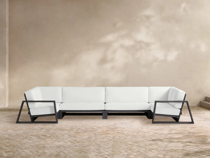 Canyon Outdoor Aluminum Four-Piece Sectional