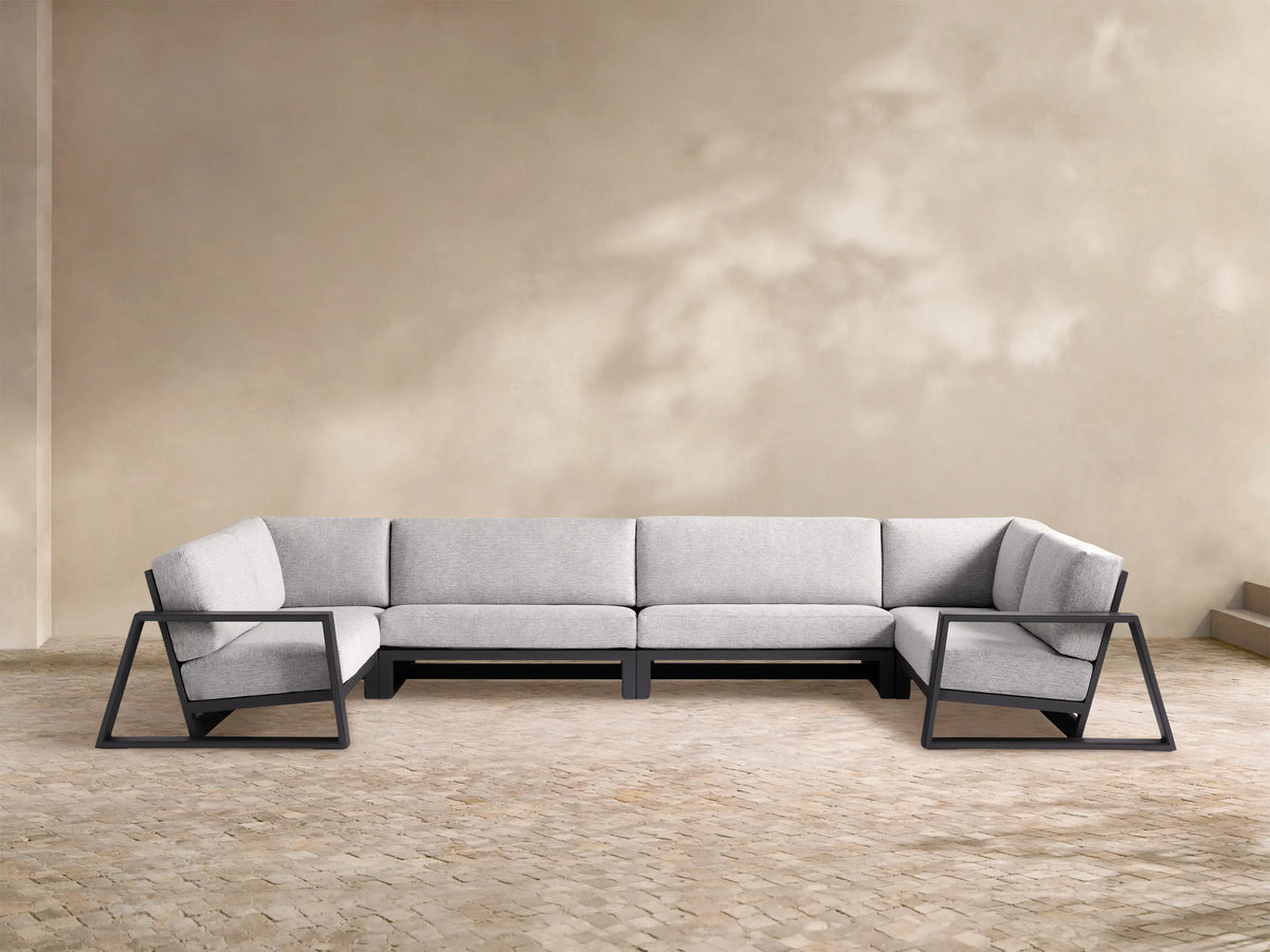 Canyon Outdoor Aluminum Four-Piece Sectional