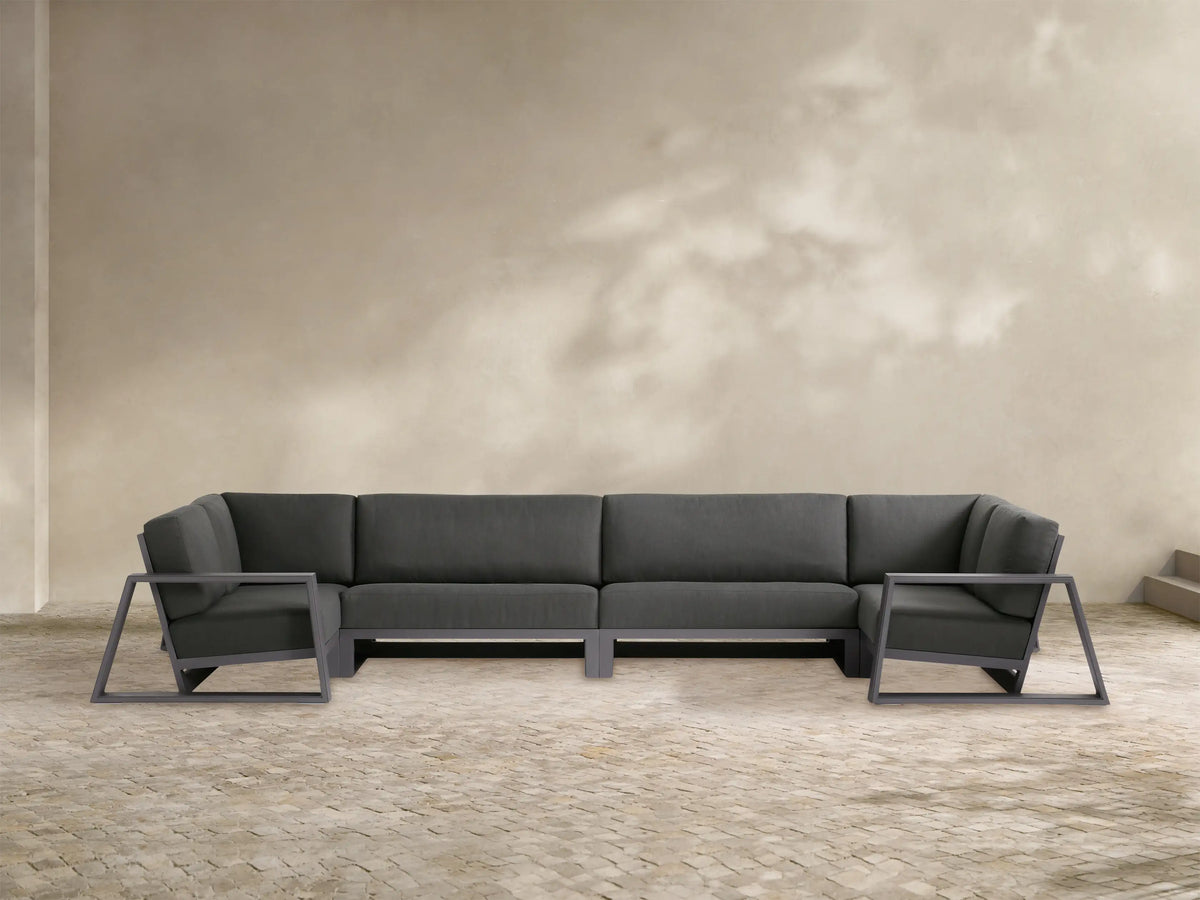 Canyon Outdoor Aluminum Four-Piece Sectional