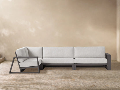 Canyon Outdoor Aluminum Three-Piece Sectional