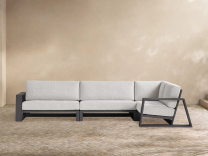 Canyon Outdoor Aluminum Three-Piece Sectional