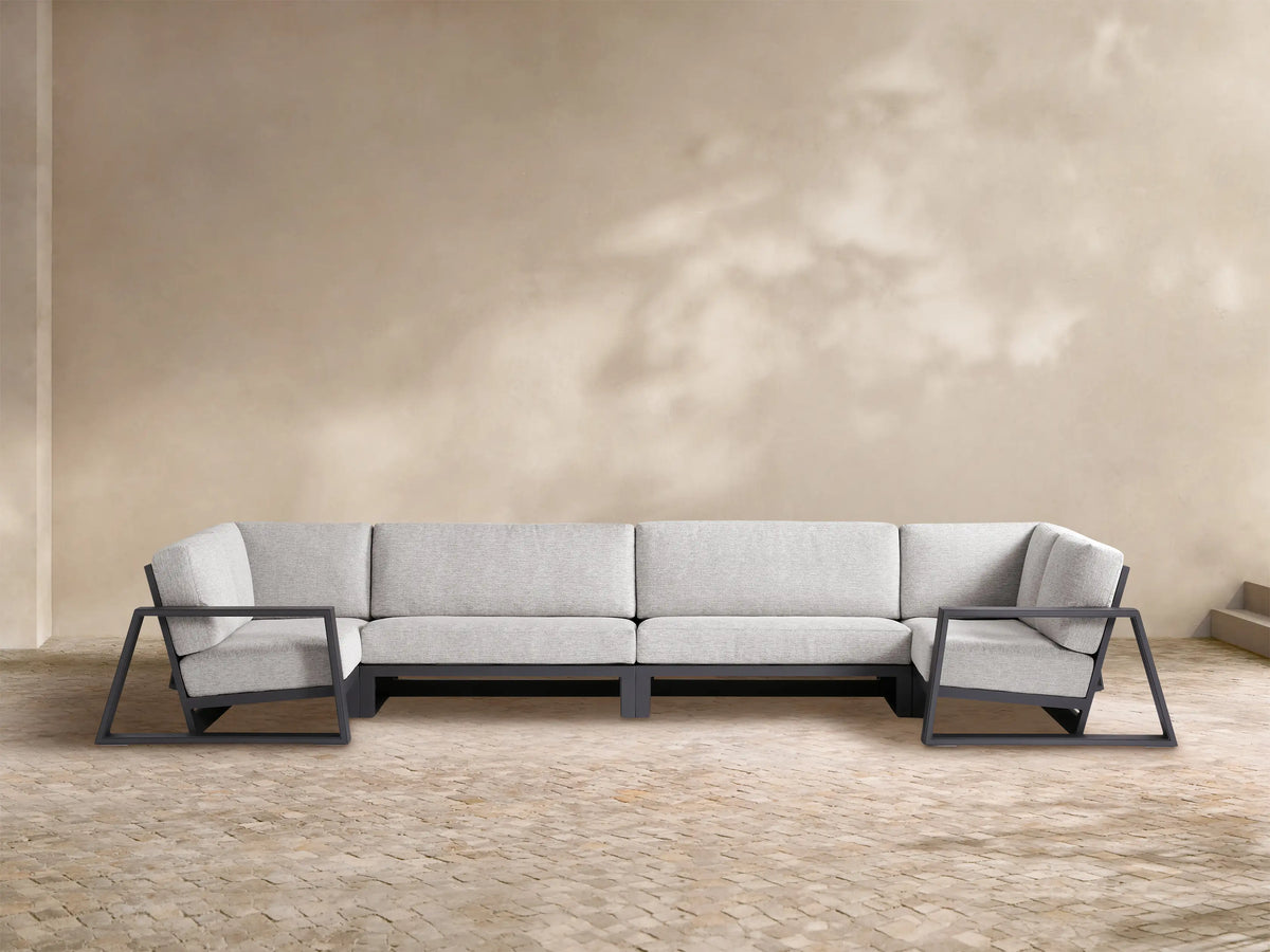 Canyon Outdoor Aluminum Four-Piece Sectional