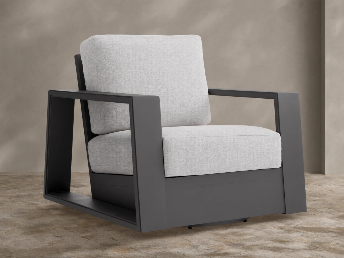 Canyon Outdoor Aluminum Swivel Chair