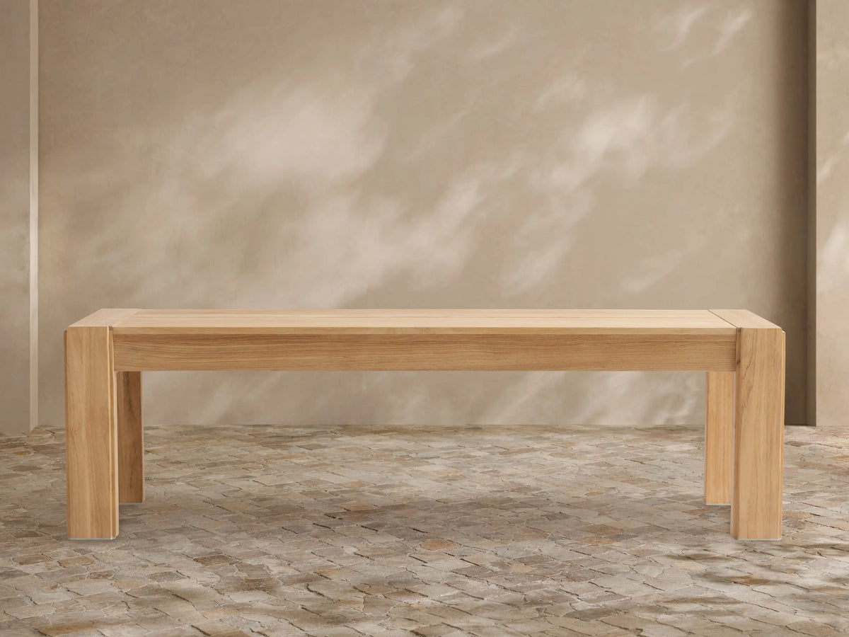 Canyon Outdoor Teak Dining Bench