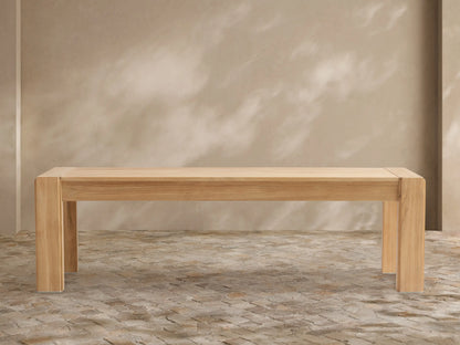 Canyon Outdoor Teak Dining Bench