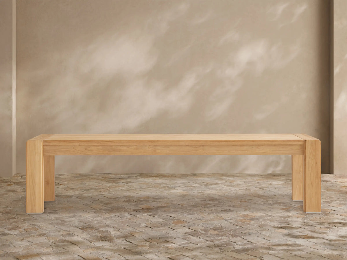 Canyon Outdoor Teak Dining Bench