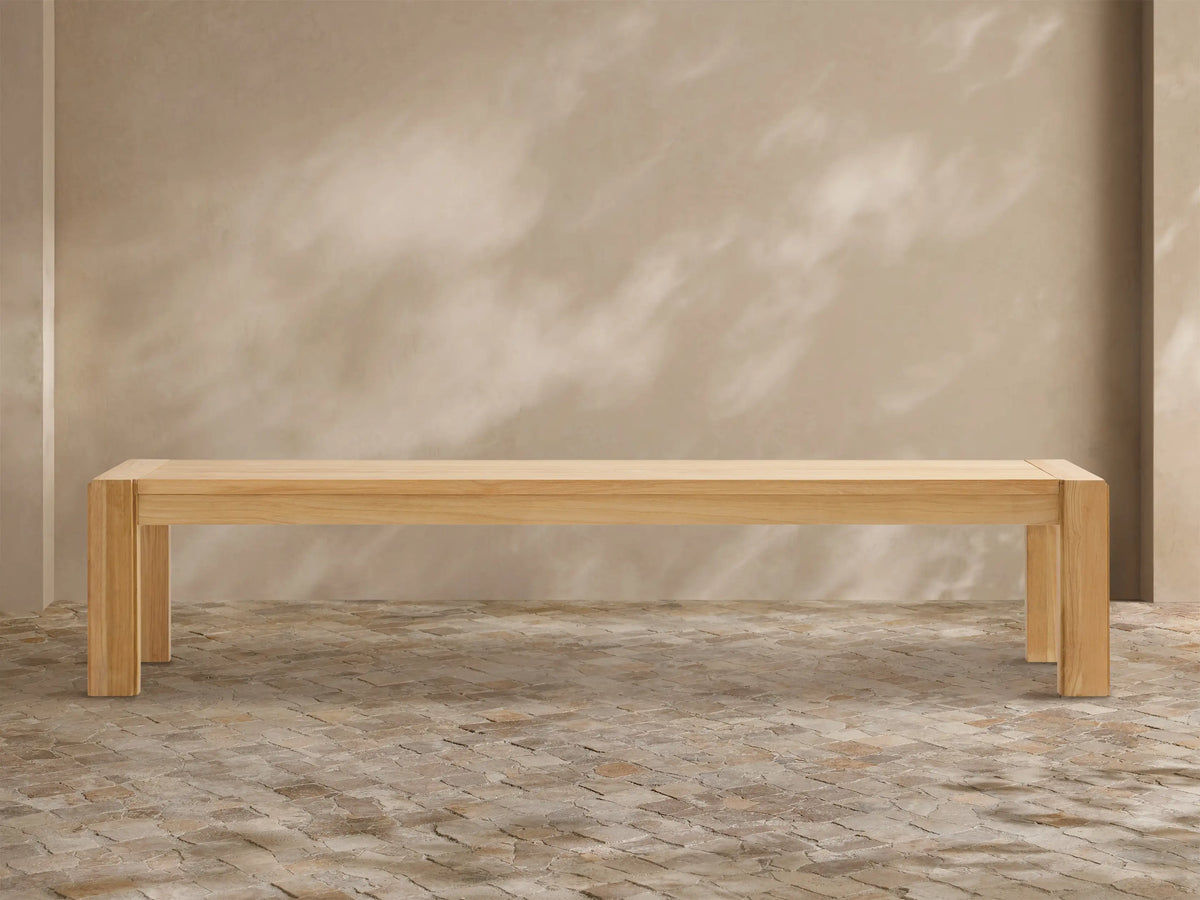Canyon Outdoor Teak Dining Bench