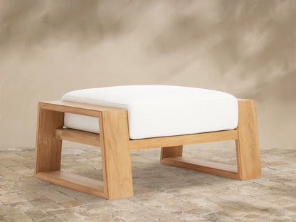 Canyon Outdoor Teak Ottoman