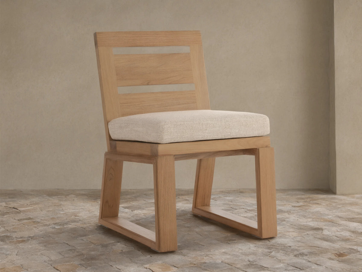 Canyon Outdoor Teak Dining Side Chair