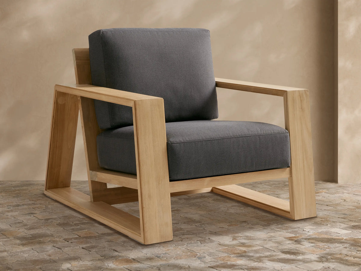 Canyon Outdoor Teak Lounge Chair