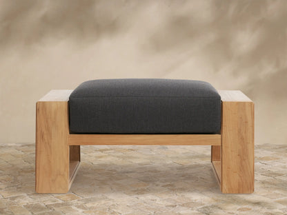 Canyon Outdoor Teak Ottoman