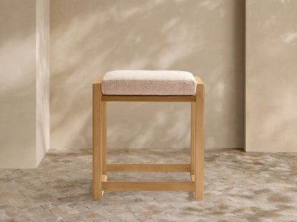 Canyon Outdoor Teak Backless Counter Stool