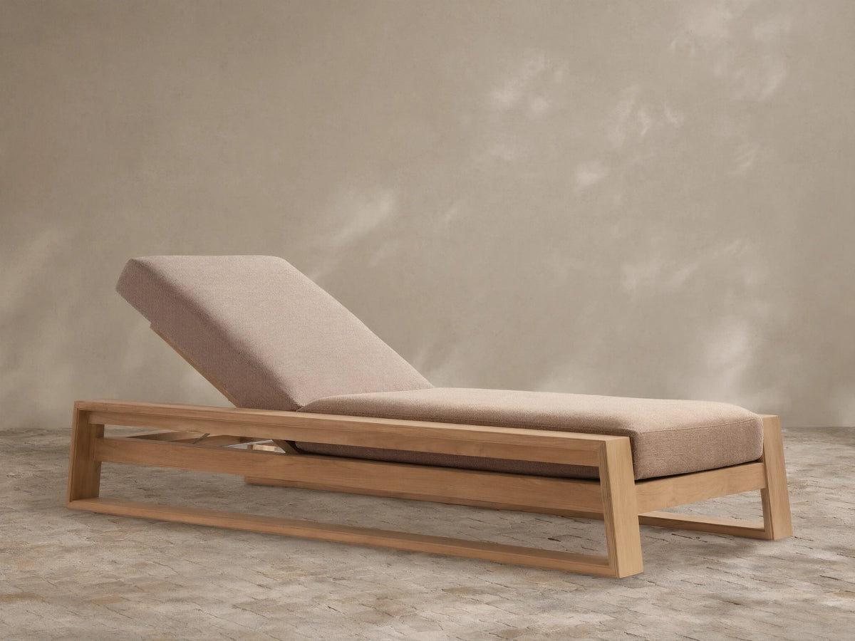 Canyon Outdoor Teak Chaise