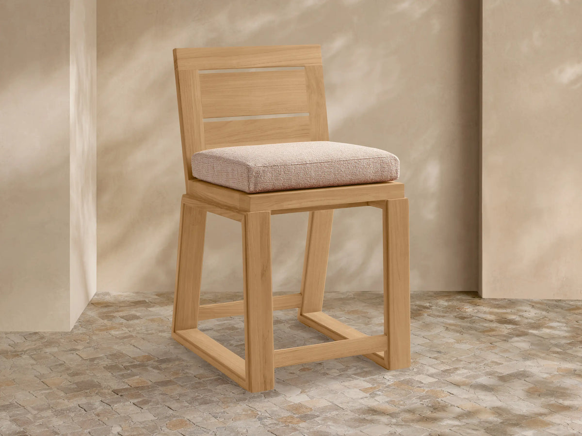 Canyon Outdoor Teak Counter Stool