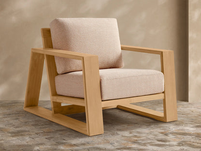 Canyon Outdoor Teak Lounge Chair