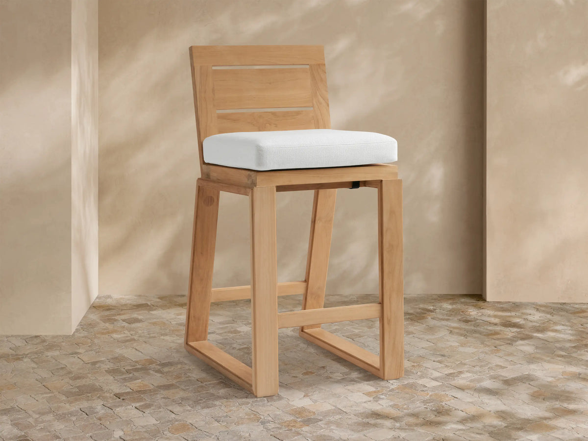 Canyon Outdoor Teak Barstool
