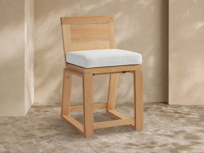 Canyon Outdoor Teak Counter Stool