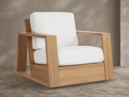 Canyon Outdoor Teak Swivel Chair