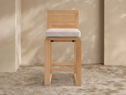 Canyon Outdoor Teak Barstool