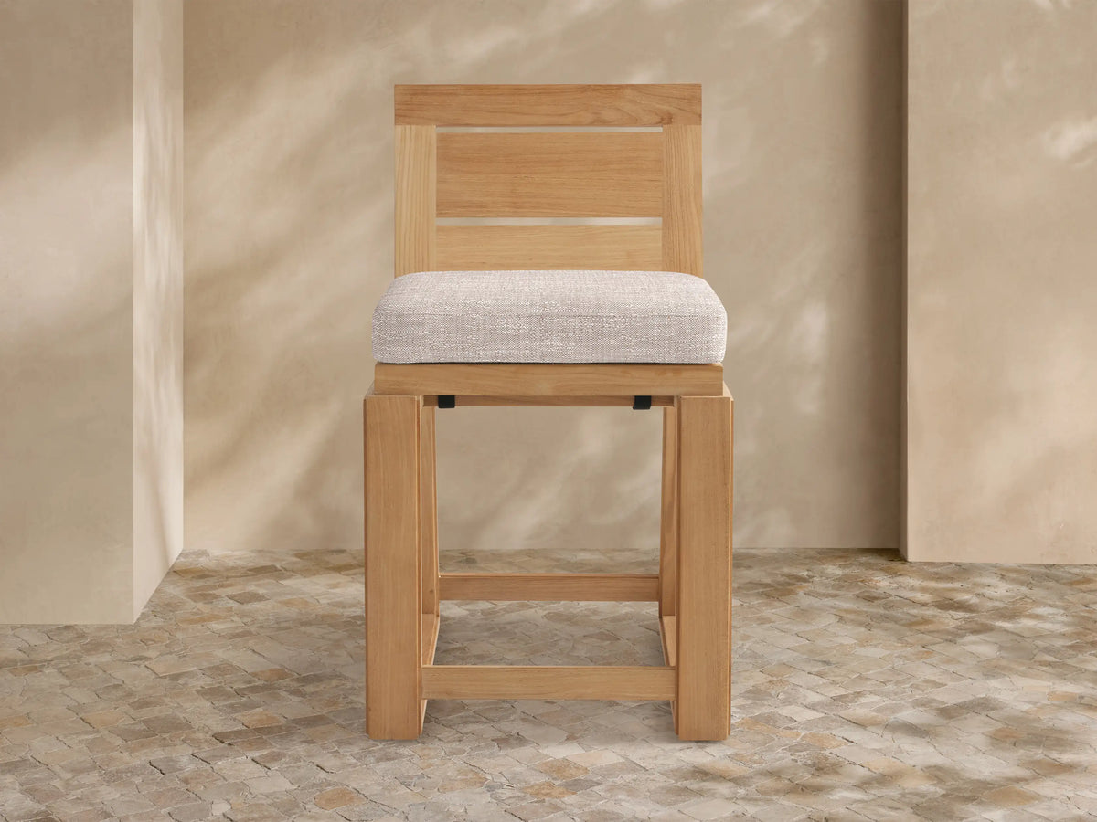 Canyon Outdoor Teak Counter Stool