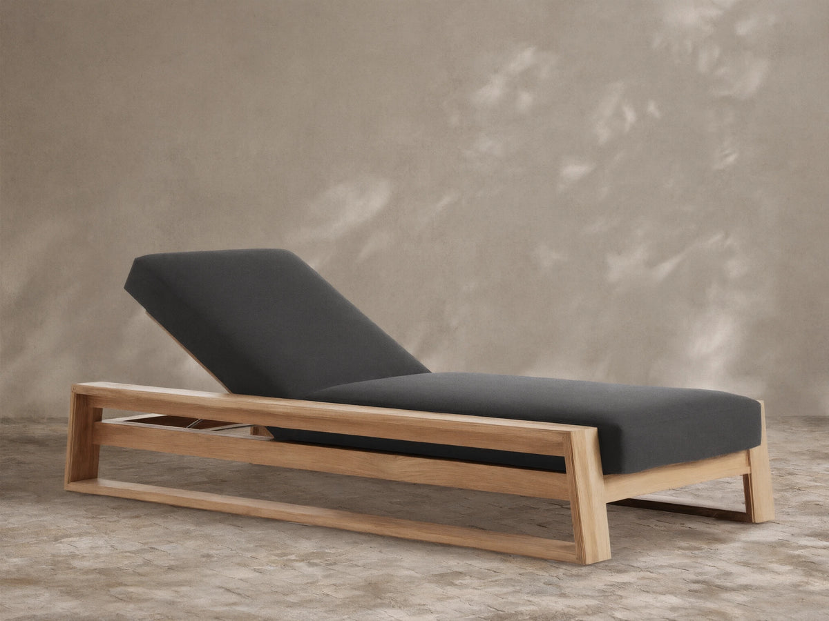 Canyon Outdoor Teak Chaise
