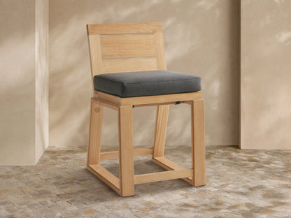 Canyon Outdoor Teak Counter Stool
