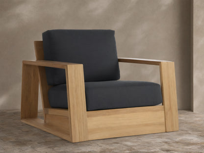 Canyon Outdoor Teak Swivel Chair