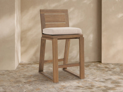 Canyon Outdoor Teak Barstool