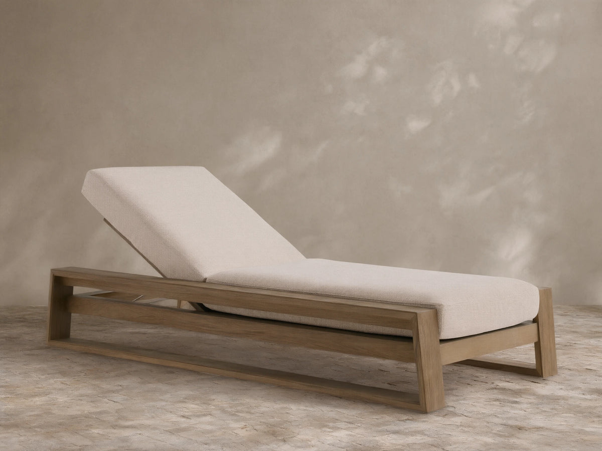 Canyon Outdoor Teak Chaise