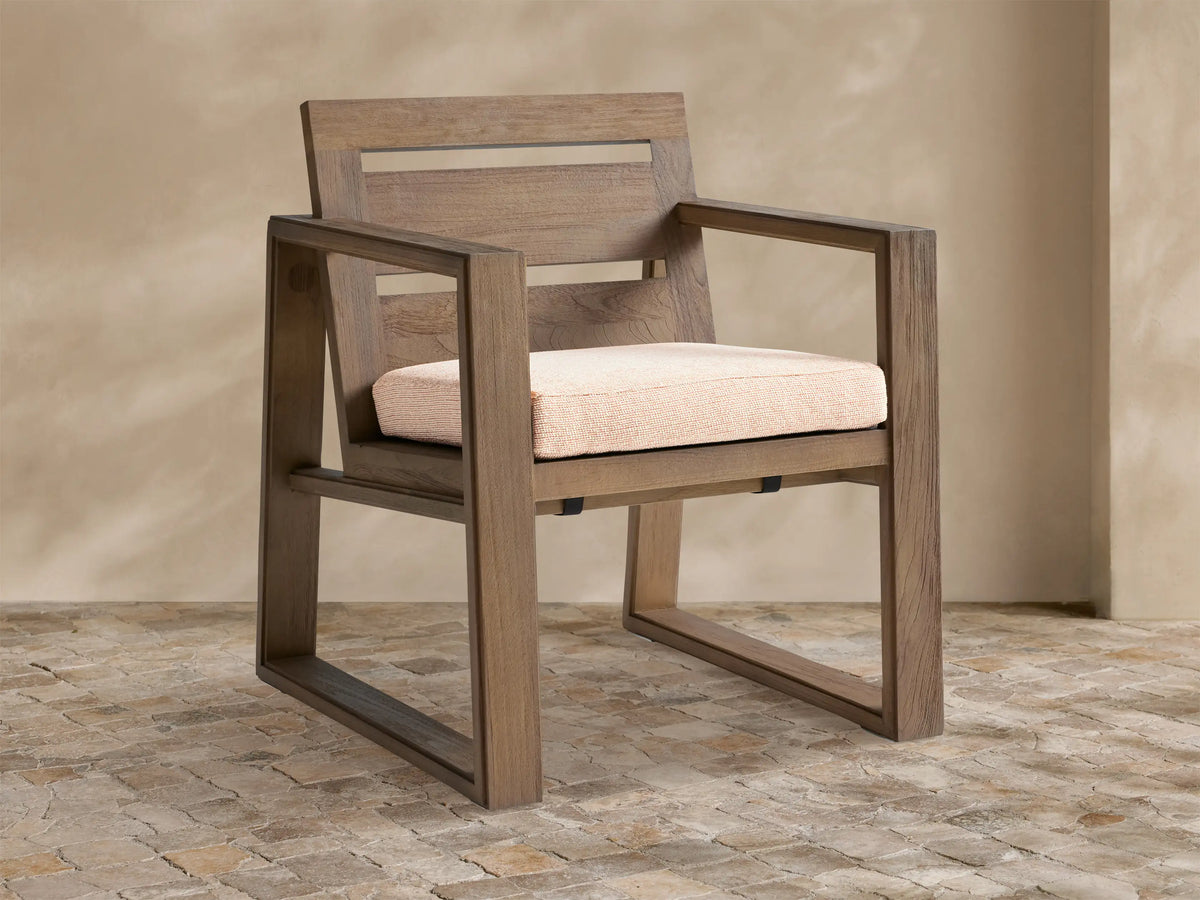 Canyon Outdoor Teak Dining Arm Chair