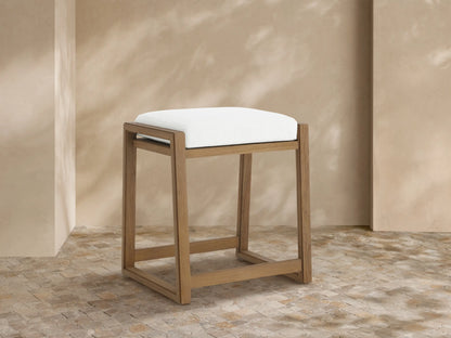 Canyon Outdoor Teak Backless Counter Stool