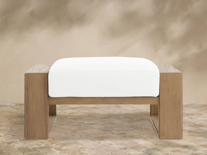 Canyon Outdoor Teak Ottoman