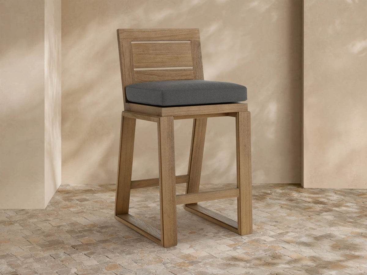 Canyon Outdoor Teak Barstool