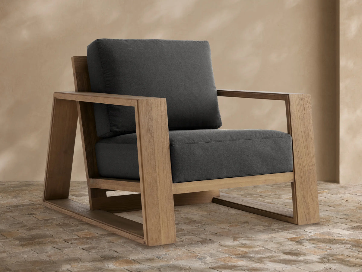 Canyon Outdoor Teak Lounge Chair