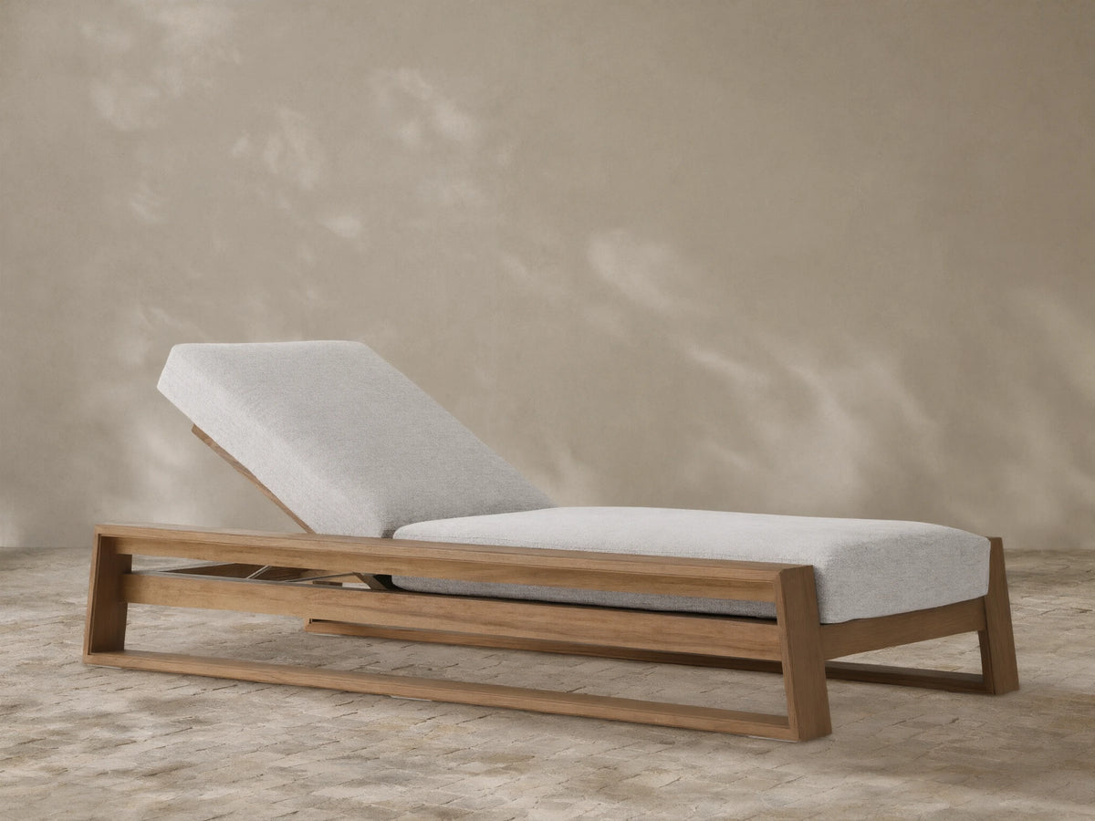 Canyon Outdoor Teak Chaise